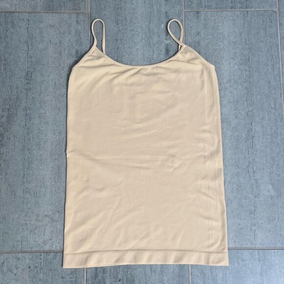Malibu Sugar Seamless Stretch Camisole Tank Top – Cream, One Size (covers XS–M) - Picture 2 of 6